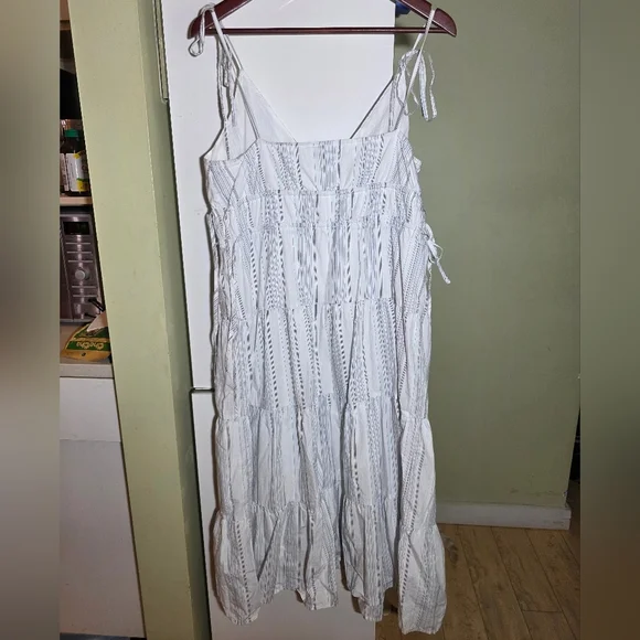 Rails Julia dress West Seaport Stripe spaghetti strap maxi length large - Picture 3 of 7